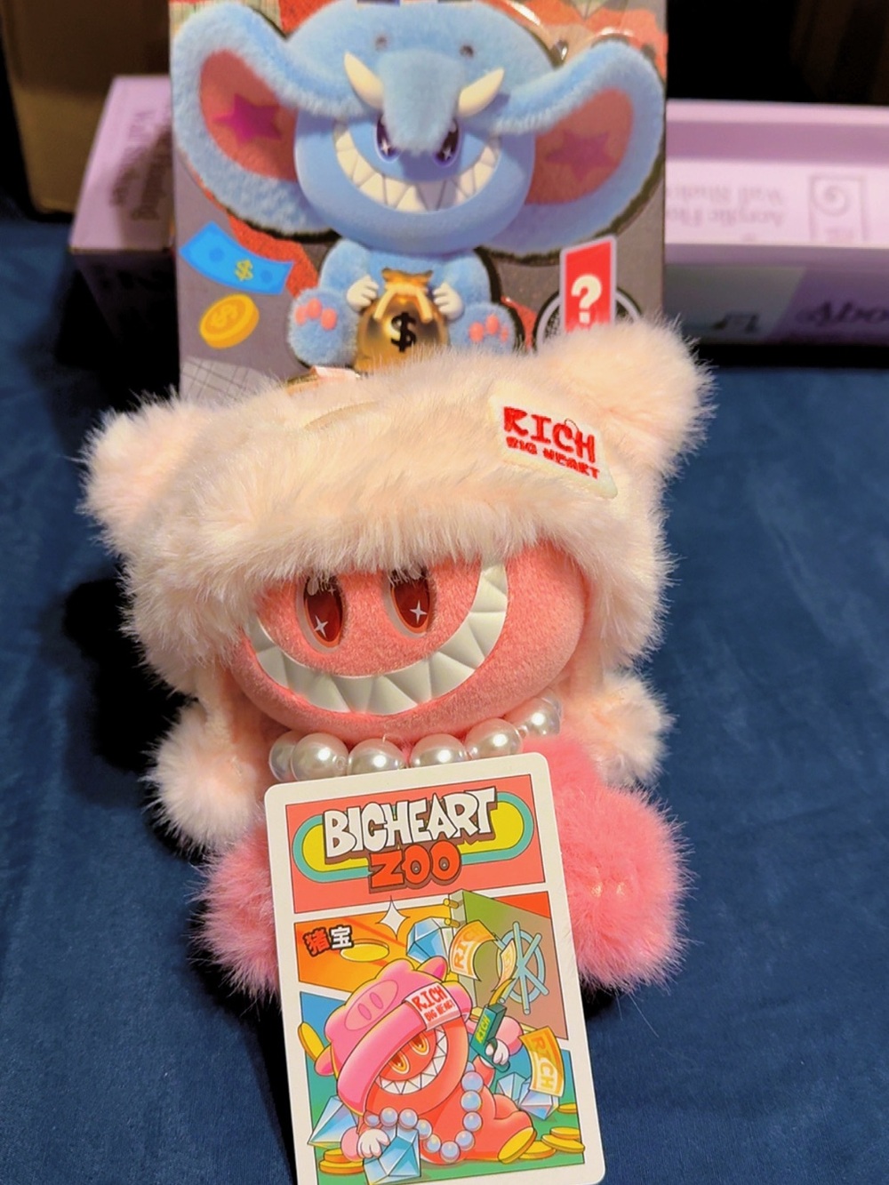 Plush Pink Big-Heart Zoo Collectible Toy
